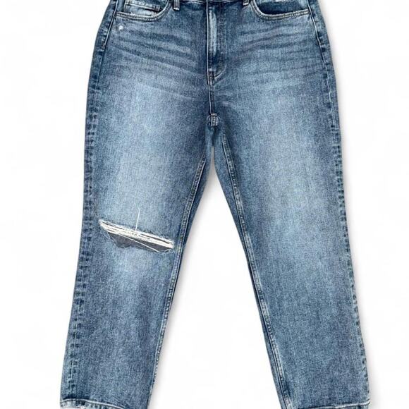 Vervet distressed denim ankle jeans 90s boho midwash size 31 - Picture 2 of 5